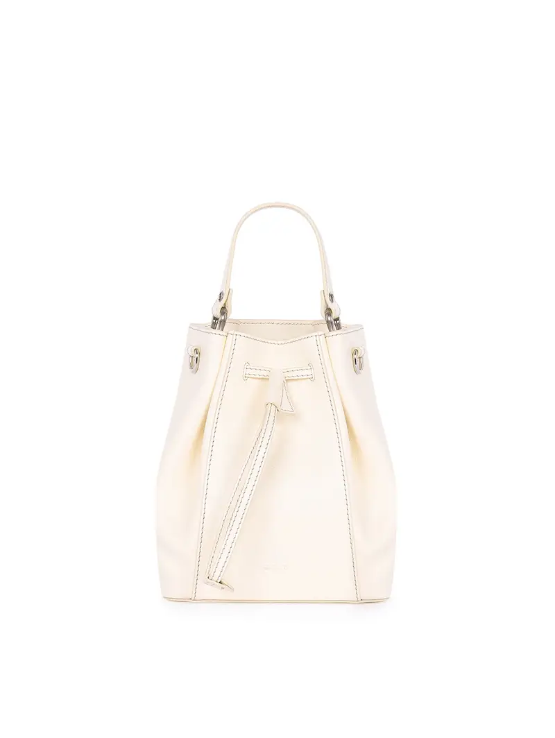 Borsa Secchiello Avorio Bianco