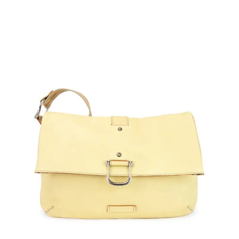 Borsa Tracolla In Pelle Crema Bianco