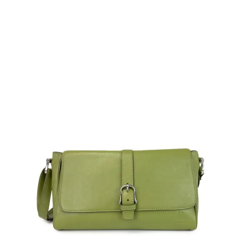Borsetta Clutch Con Tracolla Verde Oliva
