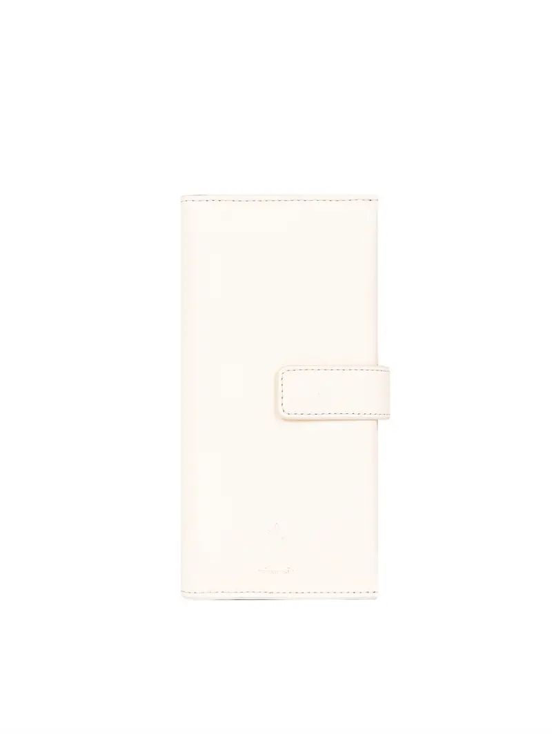 Portafoglio Lungo Classico Avorio Bianco