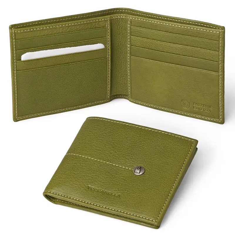 Portafoglio Sottile Verde Oliva