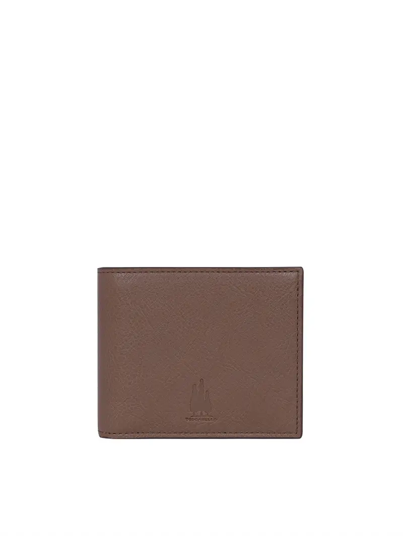 Portafoglio Tri-fold Moro Marrone