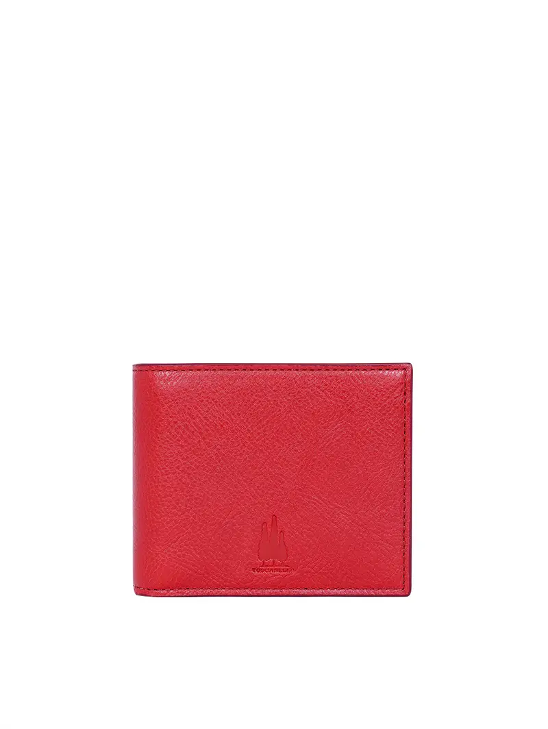 Portafoglio Tri-fold Rosso