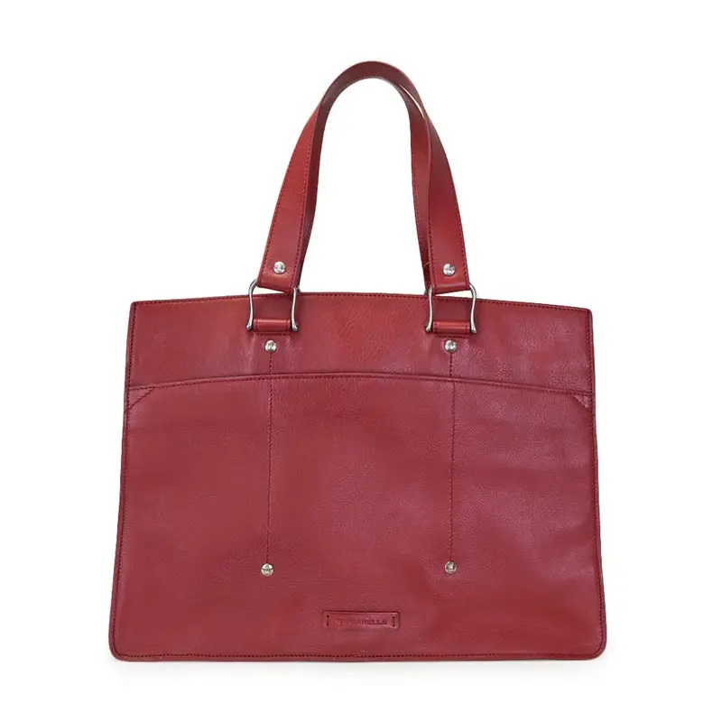 Shopper In Pelle Rosso