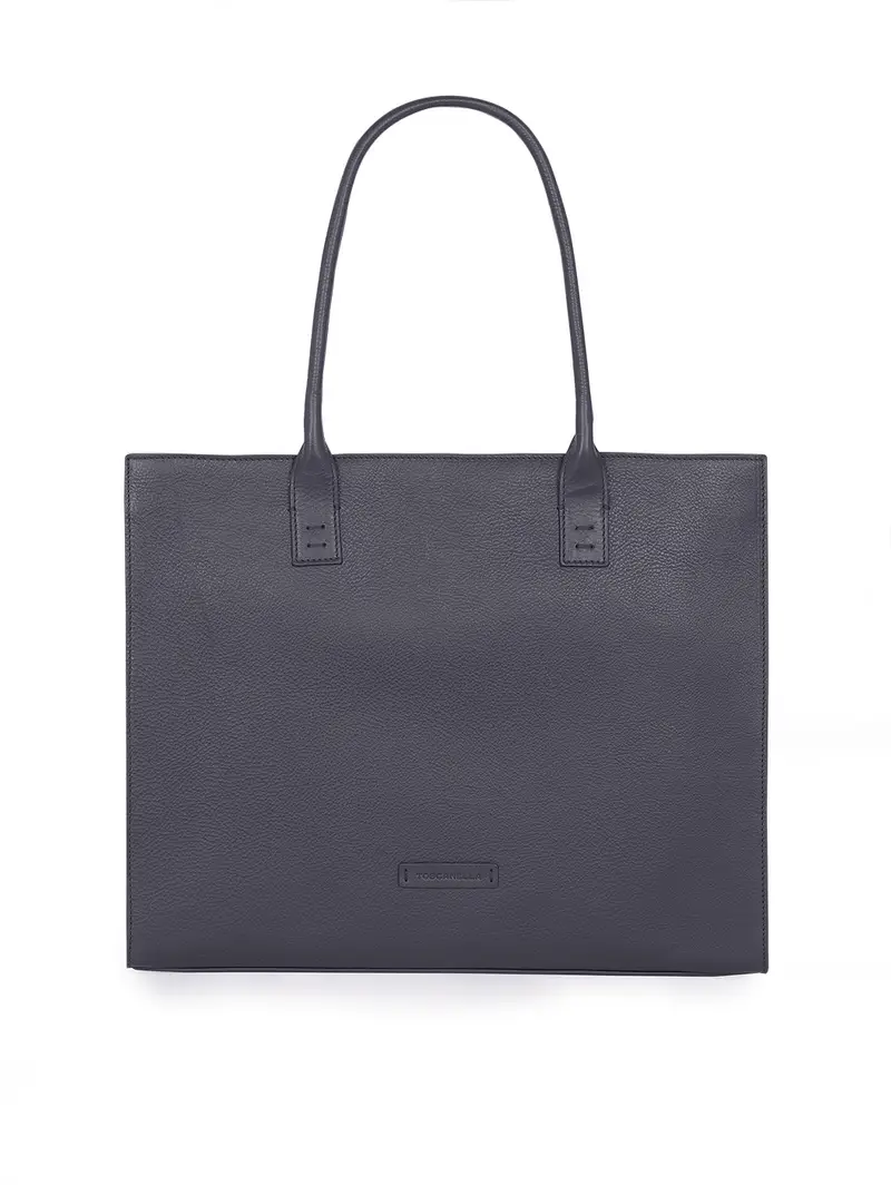 Shopper Liscia Blu