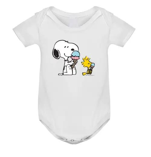Body neonato Coni di Snoopy e wood