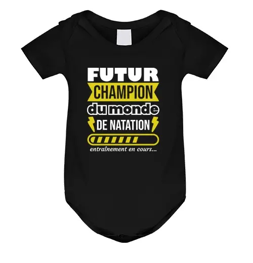 Body neonato futuro campione di nuoto nuotatore