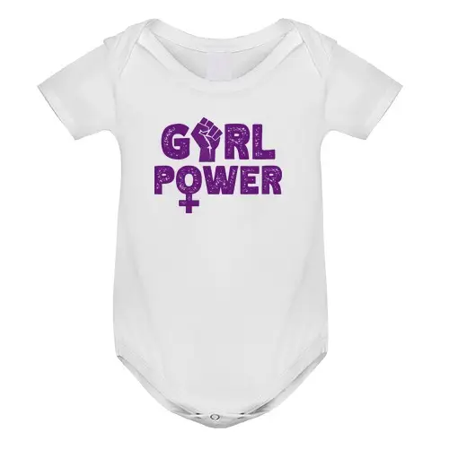 Body neonato pugno femminista girl power 8m