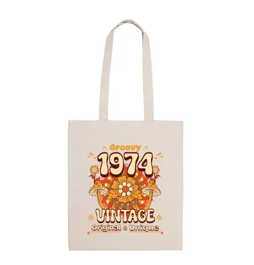 Borsa di tela Anno 1974 50 Anni Compleanno Donna