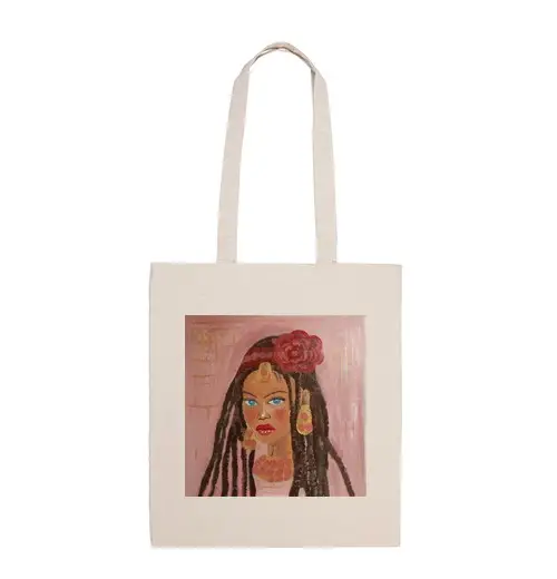 Borsa di tela bambina afri can a