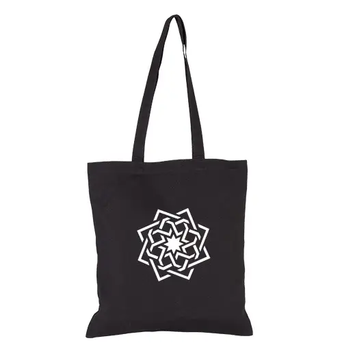 Borsa di tela borsa di tela con stella a 8 punte