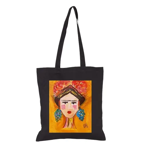 Borsa di tela borsa frida per ana barranco pinto