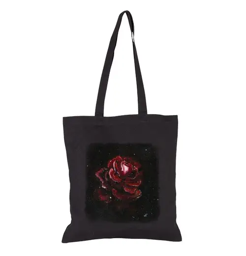 Borsa di tela borsa tote nebulosa rosa