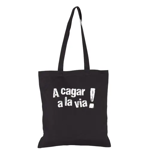 Borsa di tela cagare per strada