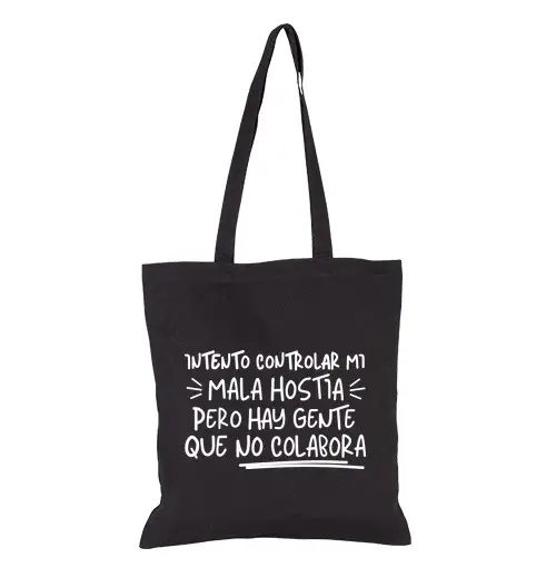 Borsa di tela cerco di contgiochi di ruololare il mio cattivo umore bianco