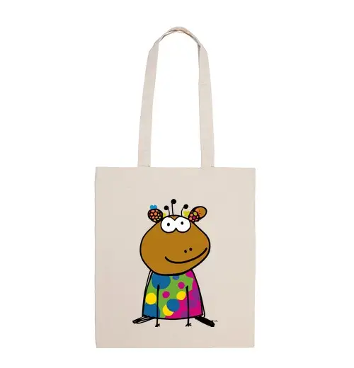 Borsa di tela divertenti e colorato cap ibara