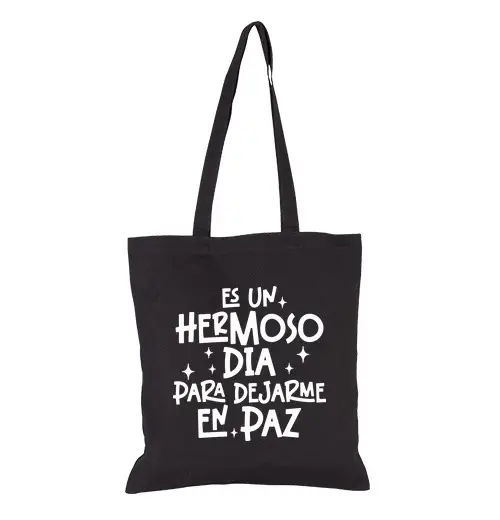 Borsa di tela è una blei giornata per leciarmi in pac