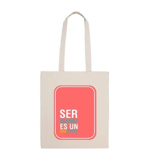 Borsa di tela essere mamma è un disastro