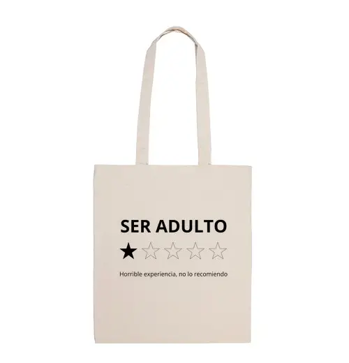 Borsa di tela essere un'esperienza orribile per adulti