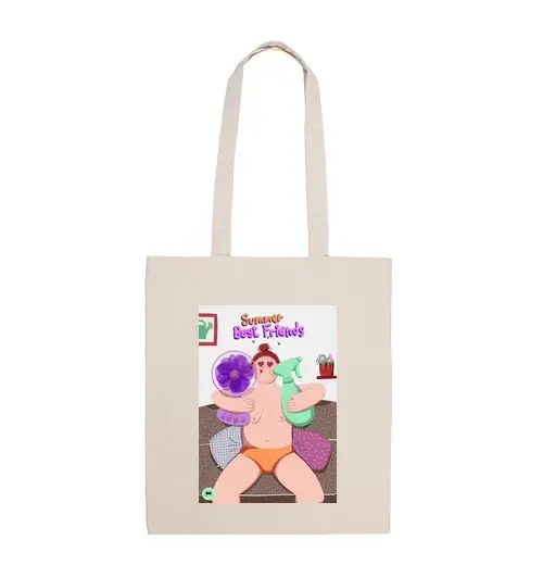 Borsa di tela estate migliori amici