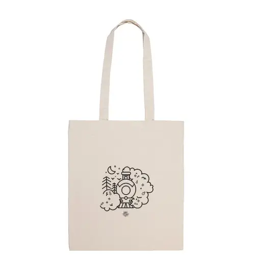 Borsa di tela il tempo fugge