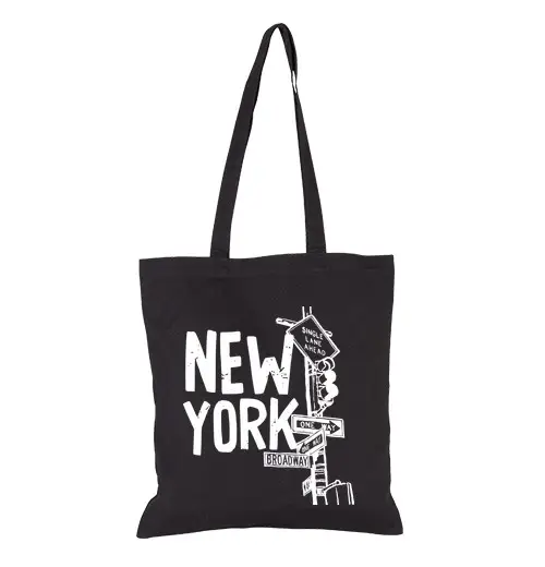 Borsa di tela New York City B road Way Sema for O