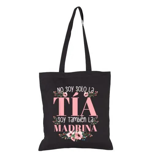 Borsa di tela no soy solo la tia soy la madrina