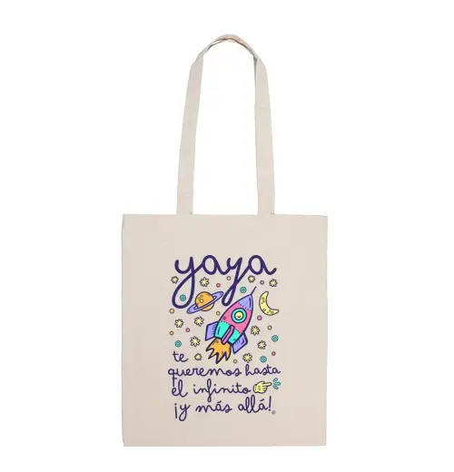 Borsa di tela nonna, ti amiamo all'infinito e più