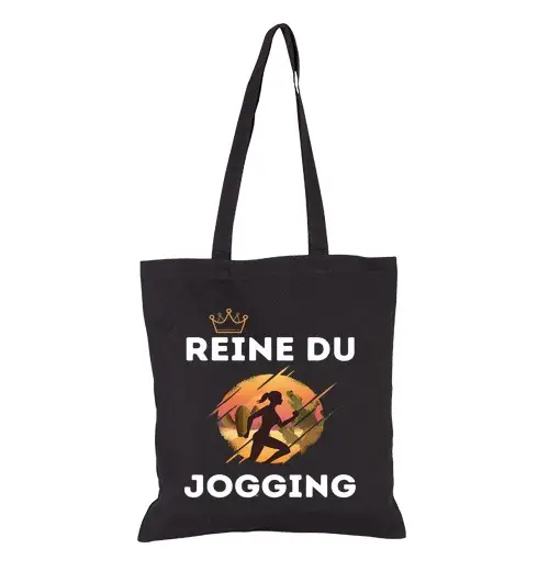 Borsa di tela regalo della regina del jogging in esecuzione