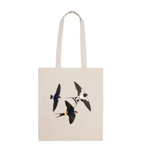 Borsa di tela rondini