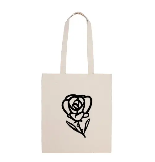 Borsa di tela rosa poska sdz