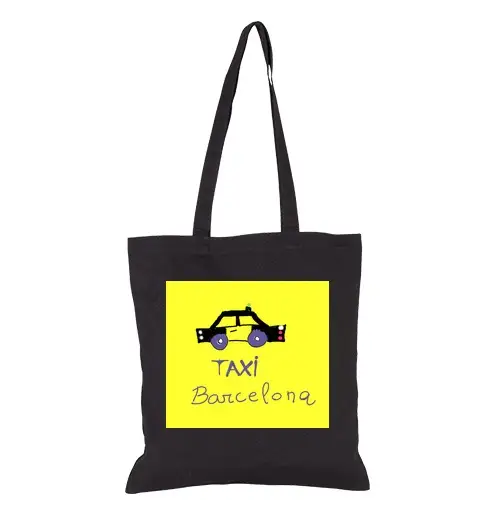 Borsa di tela taxi di barcellona