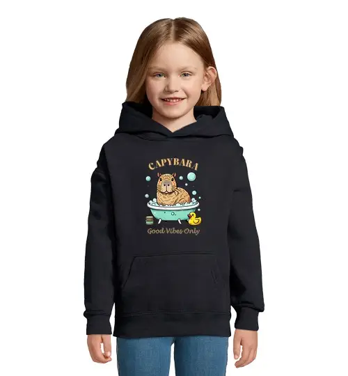 Felpa per bambini con cappuccio cap Ybara only good vibrazioni