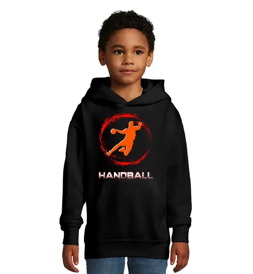 Felpa per bambini con cappuccio disegno 4611769, pallamano