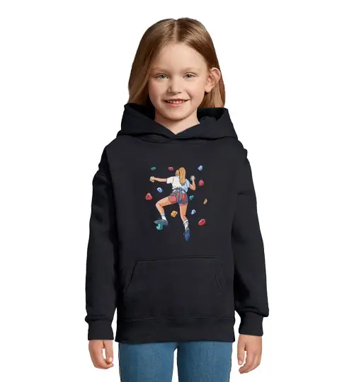 Tostadora Felpa con Cappuccio Bambini Nero