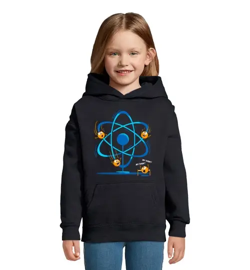 Felpa per bambini con cappuccio ellettrone