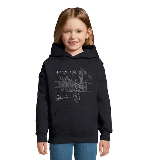 Felpa per bambini con cappuccio ingegnere matematico