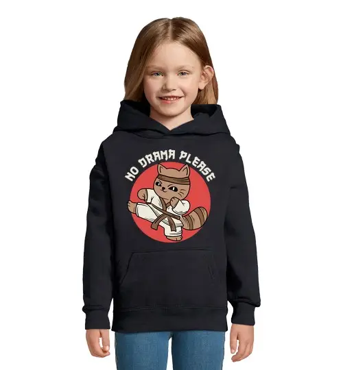 Felpa per bambini con cappuccio nessun dramma per favore