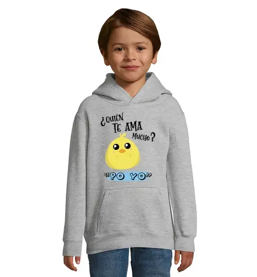 Felpa per bambini con cappuccio perché ti amo