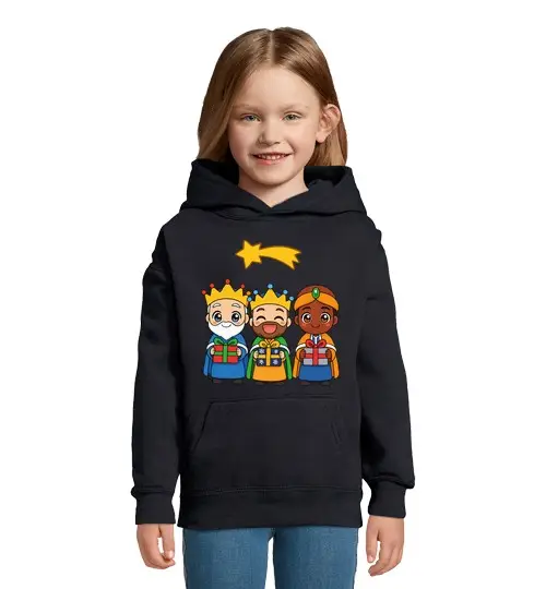 Felpa per bambini con cappuccio re magi