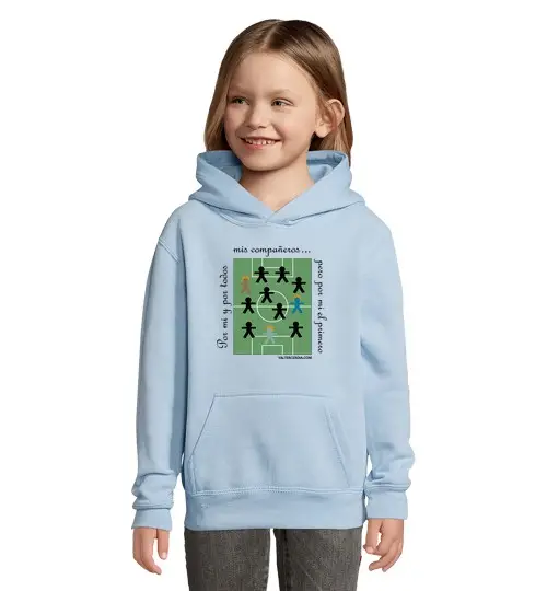 Felpa per bambini con cappuccio santo calcio