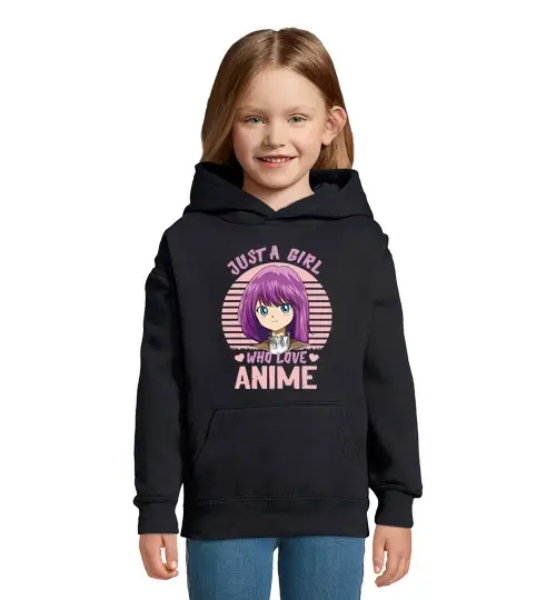 Felpa per bambini con cappuccio solo una ragazza che ama l39amante dei