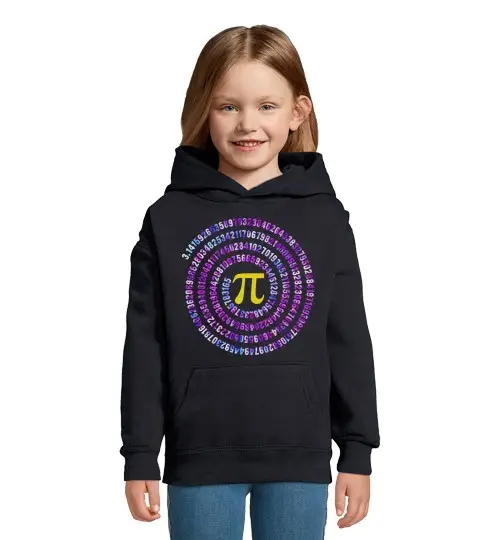Felpa per bambini con cappuccio spirale pi numero 314