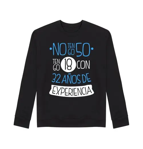 Felpa unisex 50 anni (uomo) sfondo scuro