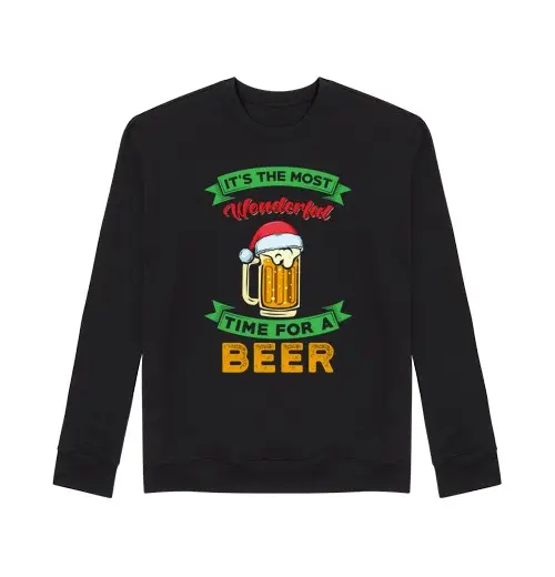 Felpa unisex birra di natale