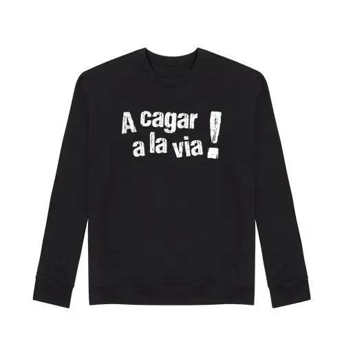 Felpa unisex cagare per strada