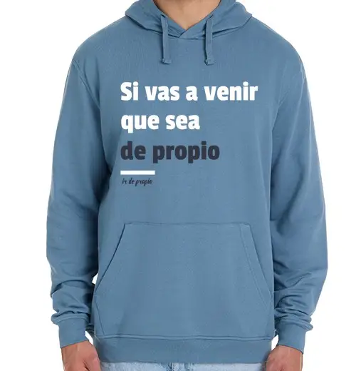 Felpa unisex con cappuccio andare di proprio