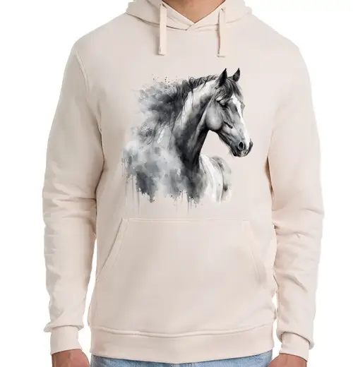 Felpa unisex con cappuccio associazione personalizzabile di souvenir di cavalli salta adozione da sussurrare nell&#