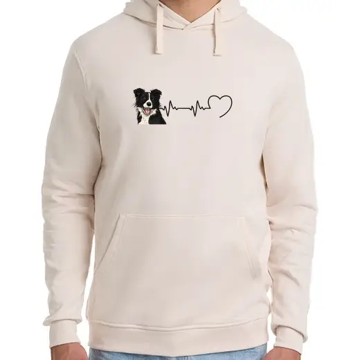 Felpa unisex con cappuccio battere il cane dell39umorismo del bord