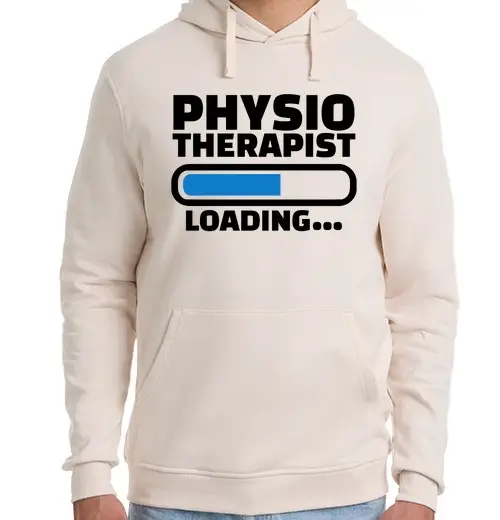 Felpa unisex con cappuccio caricamento del fisioterapista
